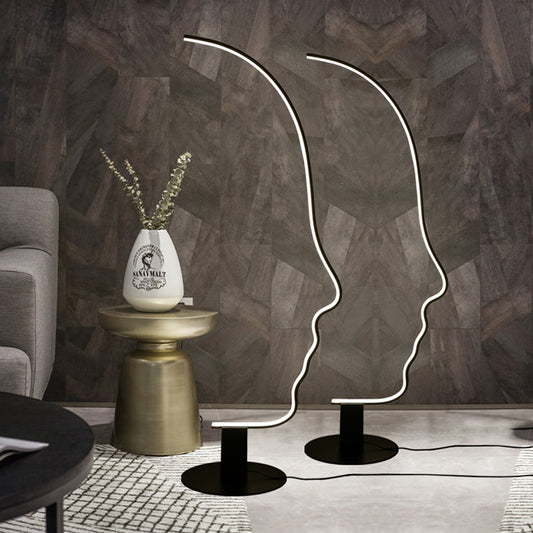 Face Modern Led Floor Lamp