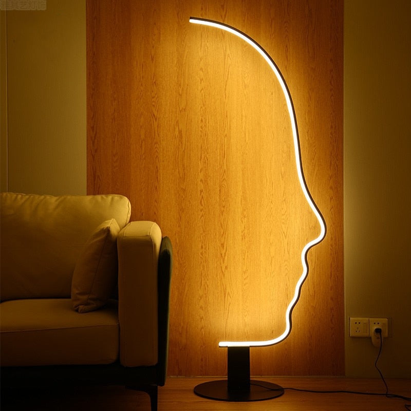 Face Modern Led Floor Lamp