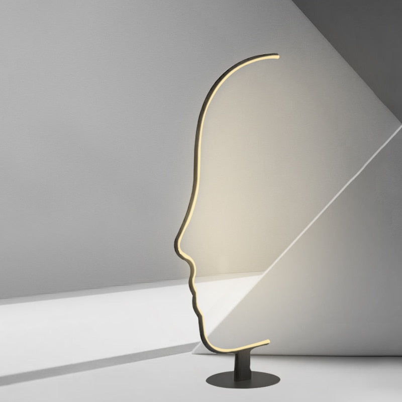 Face Modern Led Floor Lamp