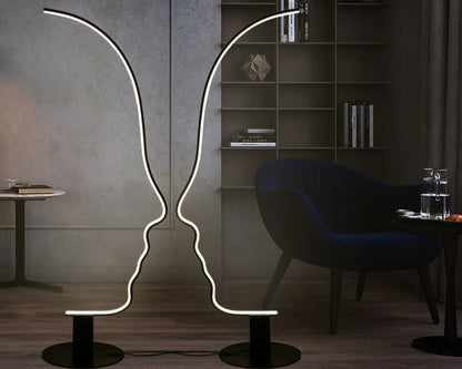 Face Modern Led Floor Lamp